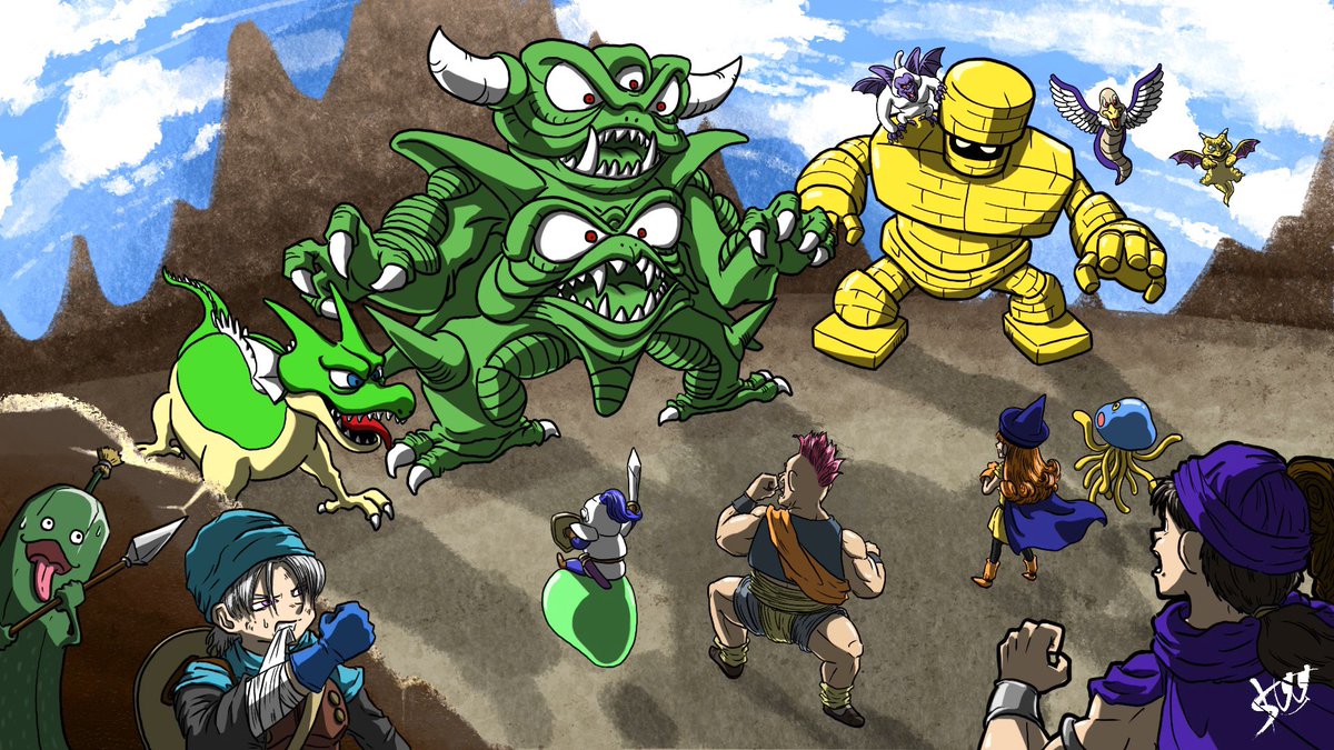 戦闘のテーマ」 #ドラクエ #ドラゴンクエスト #ドラクエイラスト