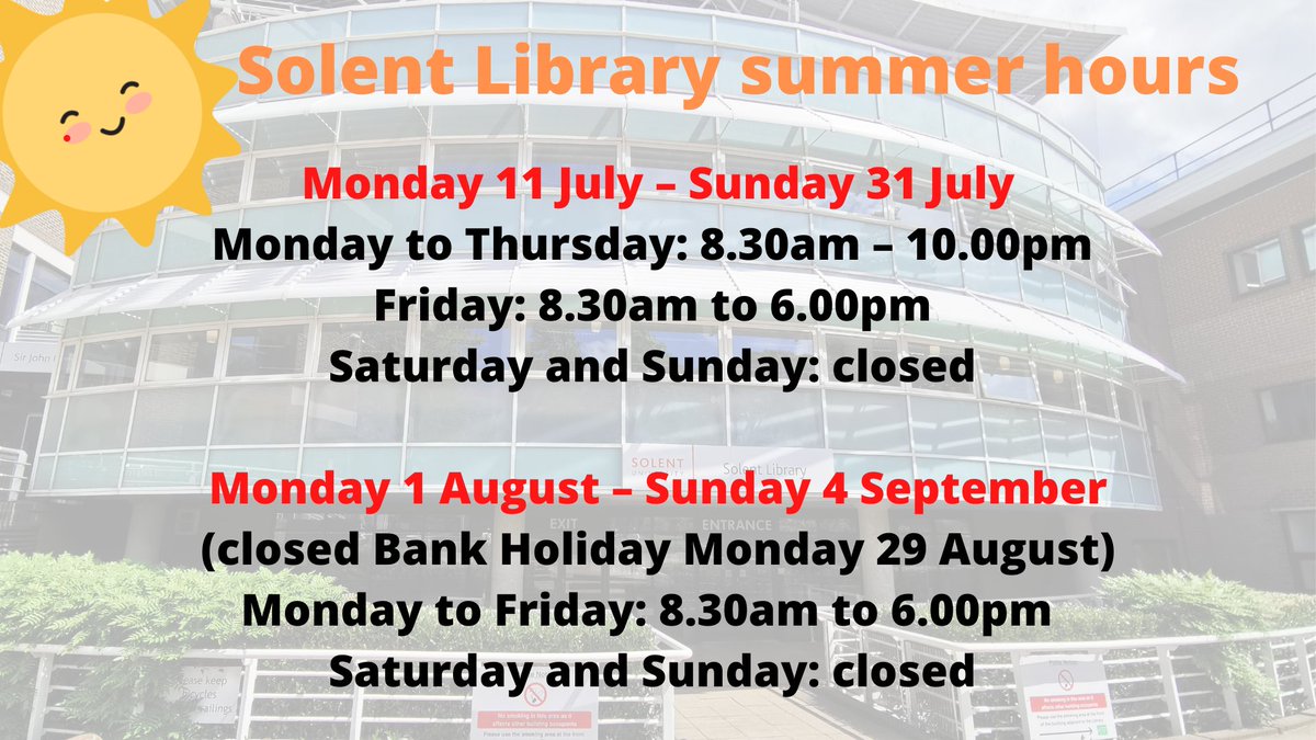 Solent Uni Library tweet media