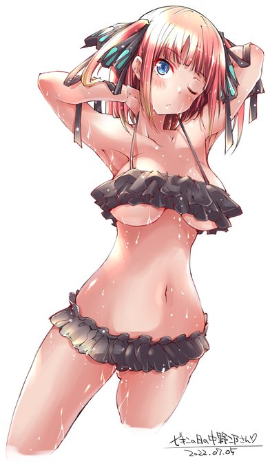 『上杉!日焼け止めが落ちたわ、塗りなさい!』フー君へ押して引いてをやった時の中野二乃さん。 