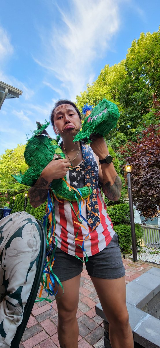 roaming_noodle's tweet photo. My TRex pinata did not stand a chance this 4th of July. https://t.co/NMDCO3g5bh