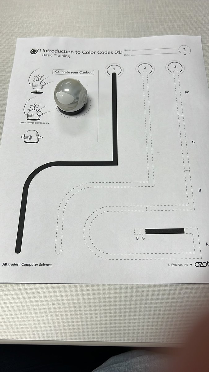 Shanna_L_D's tweet photo. Ozobot color codes #atim_troyu #atimpd https://t.co/LBygshOYlZ