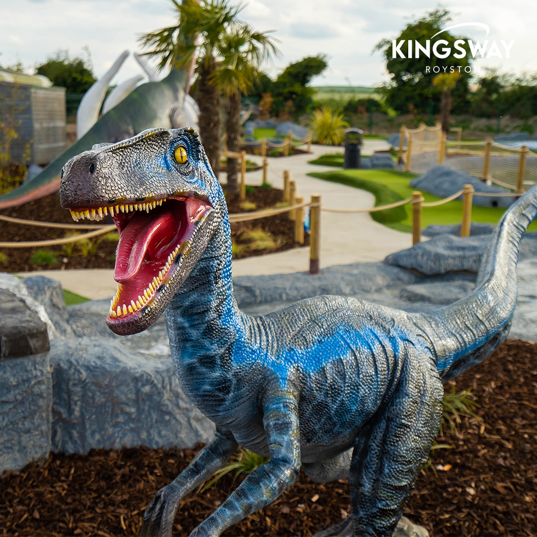 kingsway_golf's tweet photo. Can you guess what dinosaur this is?

The 18 hole adventure course is brilliant for taking on friends and family, have you taken the dinosaurs on yet? 😁

Head to our website to book now 🦖

#JurassicLinks2 #KidsDayOut #GolfRangeHertfordshire https://t.co/2G72bv6yuO