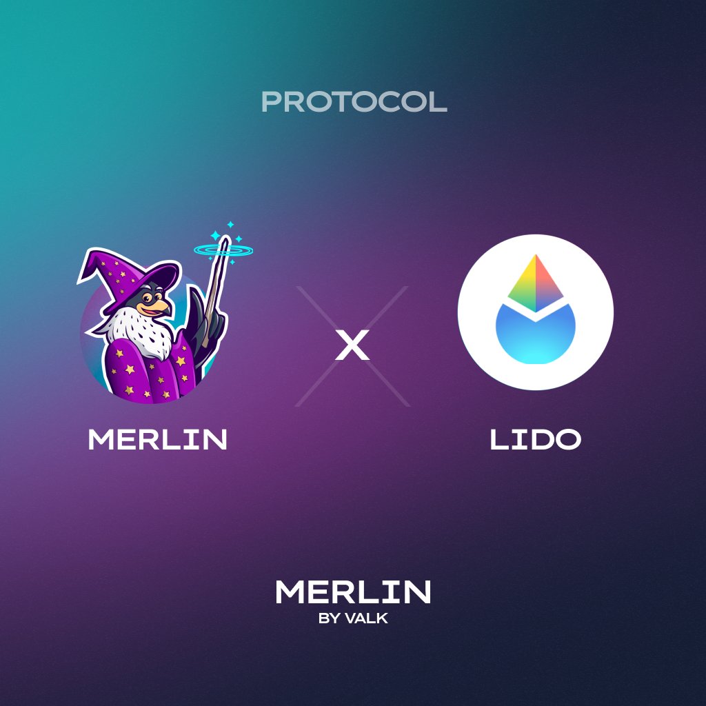 datainetwork's tweet photo. Merlin by VALK is LIVE! 

@LidoFinance 🚀
Lido is among the first protocols to be fully indexed and integrated on the app. 

Check it out at:
https://t.co/FdH9OI82vj https://t.co/Sga6Rx9zzR