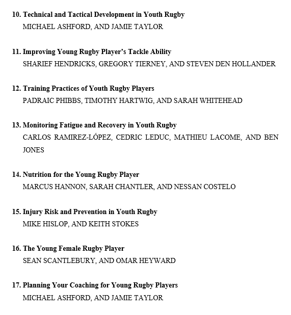 8 years ago, me &amp; <a href="/23Benjones/">Prof Ben Jones</a> said we'd never edit another book!

Today, we (&amp; <a href="/JonathonWeakle1/">Dr Jonathon Weakley</a> <a href="/SarahRWhitehead/">Dr Sarah Whitehead</a>) submitted our 2nd one in 8 months🤯

The Young Rugby Player: Science &amp; Application 🏉📕 

Big thanks to our international experts &amp; @carnegiesport <a href="/CARR_LBU/">CARR centre 🏉</a> authors👏