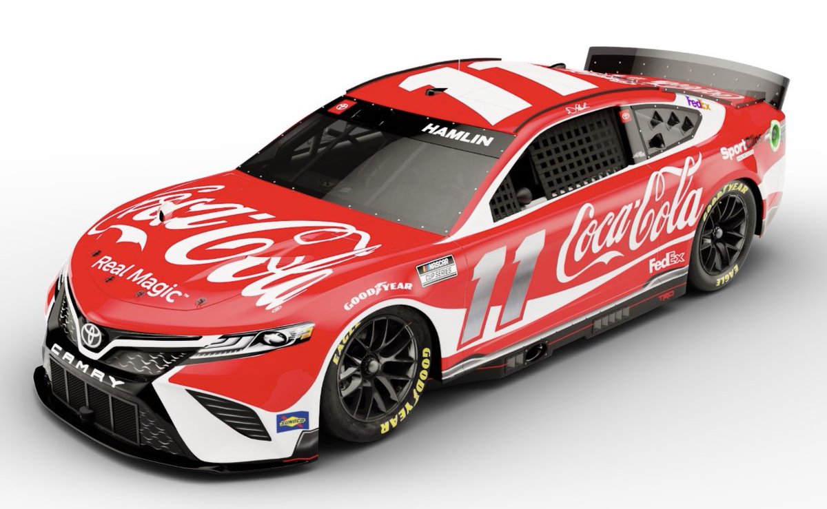 bobpockrass's tweet photo. Denny Hamlin scheme for this weekend at Atlanta: https://t.co/if2HnEwRuZ