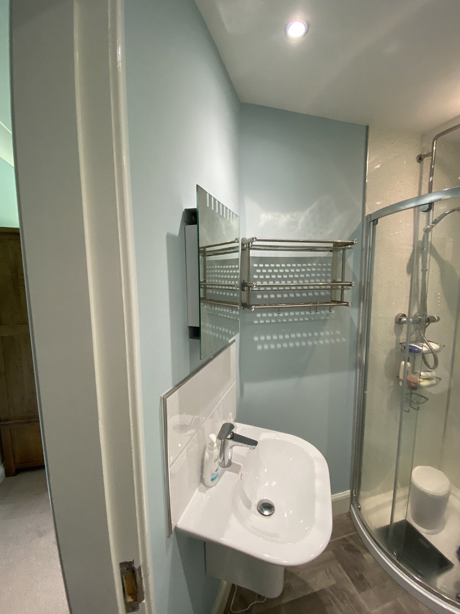 A bedroom and en-suite completed also Diamond Matt used here. @duluxtrade