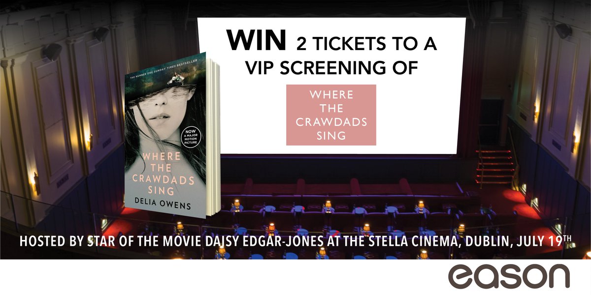 **COMPETITION TIME**
WIN 2 Tickets to a VIP screening of Where The Crawdads Sing, hosted by Daisy Edgar-Jones a July 19th.

Retweet &amp; tag the friend you'd bring in the replies. The winner will be contacted July 12th. Entries must be submitted before the 12th to qualify.