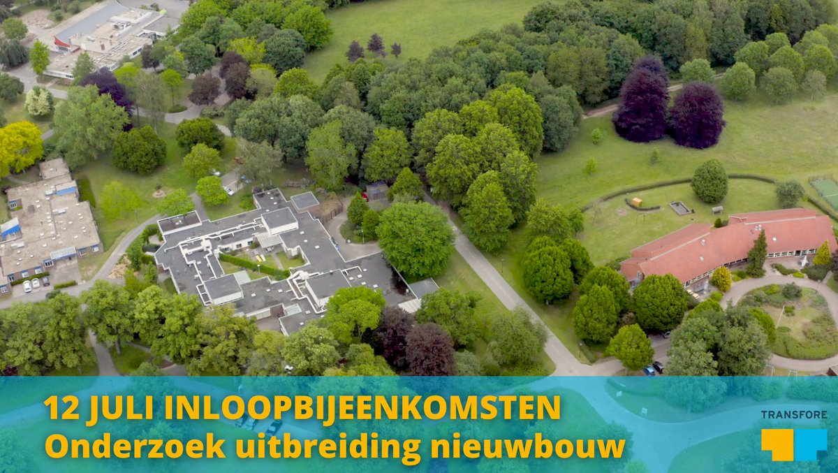 Transfore onderzoekt of het mogelijk is om de hoog complexe beveiligde zorg uit te breiden met een nieuwbouwlocatie op het Brinkgreventerrein. Wij informeren u hier graag over tijdens de inloopbijeenkomst op 12 juli. Inschrijven via transfore.nl/uitbreiding.