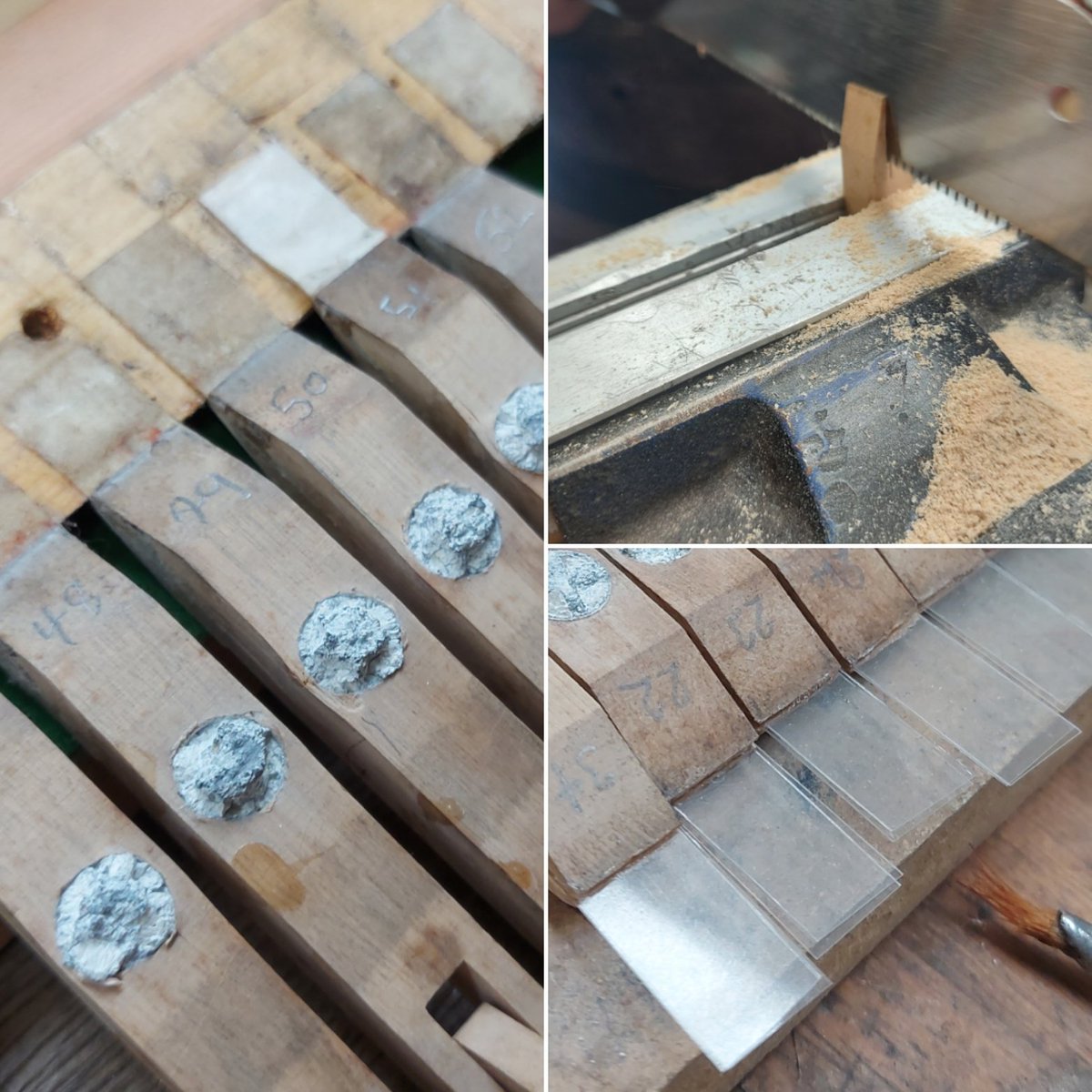 Replacing the perishing vellum hinges on a damper assembly for something a little more durable 

#repairs #restoration #thinkingoutsidethebox #thepianoworkshop #passionforperfection #northyorkshire