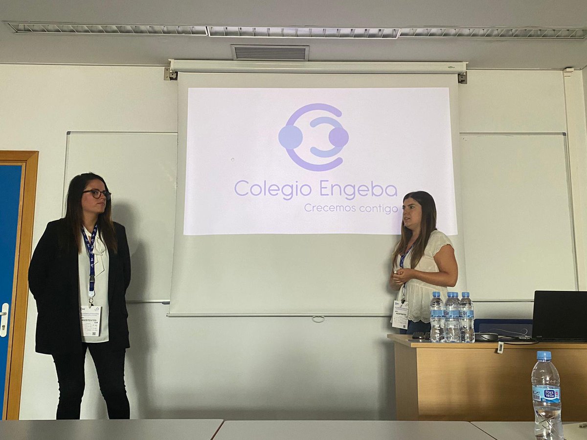 MariolaSpain's tweet photo. @ColegioEngeba presenta el proyecto #ErasmusPlus "We are the world" en @ESICimat 2022 de @ESICValencia. Gracias a Rebeca Naves y a su equipo. Centro @feceval_cece. @sepiegob @CECEducacion https://t.co/qKAlX7Raum
