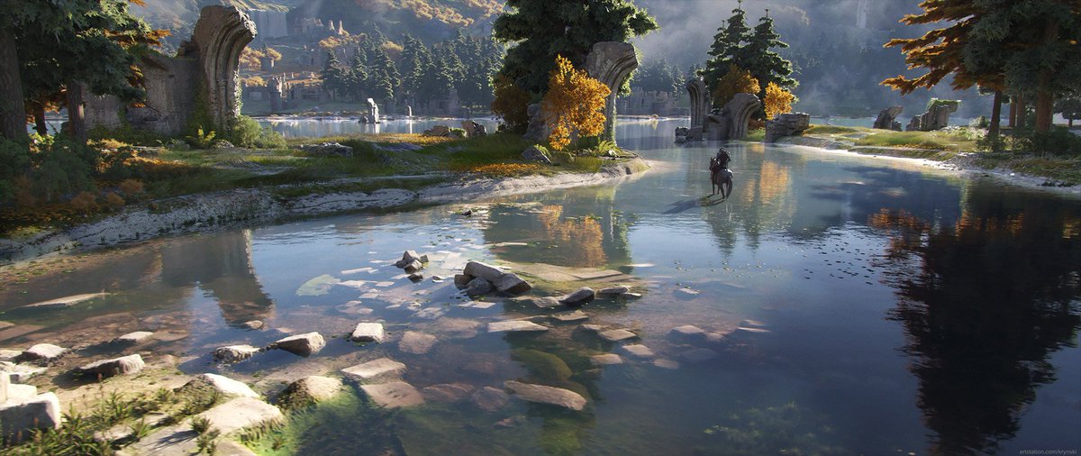 Medieval world -  an exploration piece, done by our amazing art director <a href="/piotr_krynski/">Piotr Kryński</a>! Storytelling is one of our team’s passions, and we often explore that through the use of color and light.

#conceptart #gameart #filmart #fantasyart #digitalart #visdev #3dart #keyart