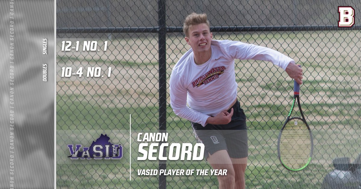BCAthletics's tweet photo. Officially ending his career on top!

Canon Secord finishes his time an Eagle by earning VaSID All-State Player of the Year recognition 🏆 Secord and his doubles partner Matthew Leonard also earned a spot on the All-State team #BleedCrimson #GoForGold

🔗 https://t.co/c91xIVXyp5 https://t.co/MRi1pukrh6
