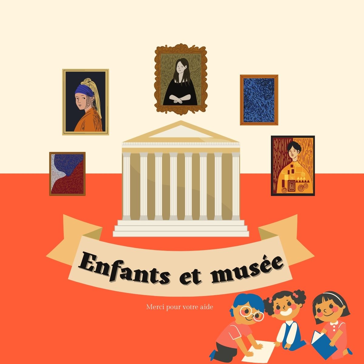 _Awargny's tweet photo. Bonjour,
🚀Dans le cadre de ma thèse, je fais un état des lieux du rapport entre les enfants (-13) et les visites culturelles
🚸Que les vôtres y aillent ou non, pourriez vous m'aider en remplissant ce questionnaire (moins de 5 minutes) ?https://t.co/qyxRGWU4ez
#generationA #musée https://t.co/Y92E6NbXHk