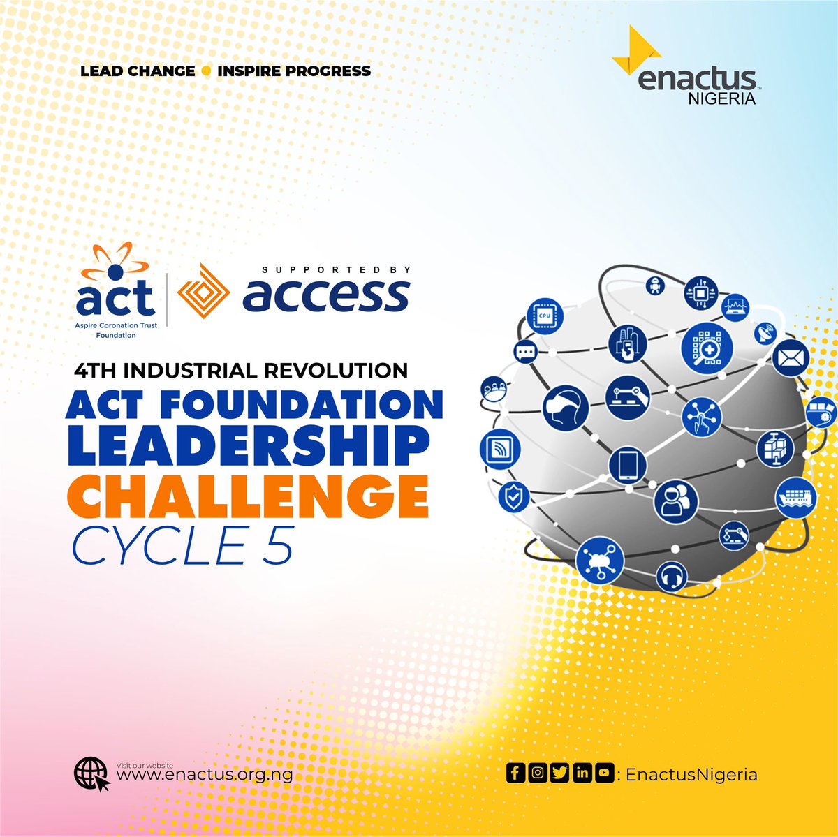 Enactus Nigeria is super excited to present the Leadership challenge Cycle 5 with Act Foundation.

In the month of June, 2022, Enactus Nigeria through the ACT Foundation Leadership Challenge inspired Enactus Teams in Nigeria to demonstrate leadership and implement science
