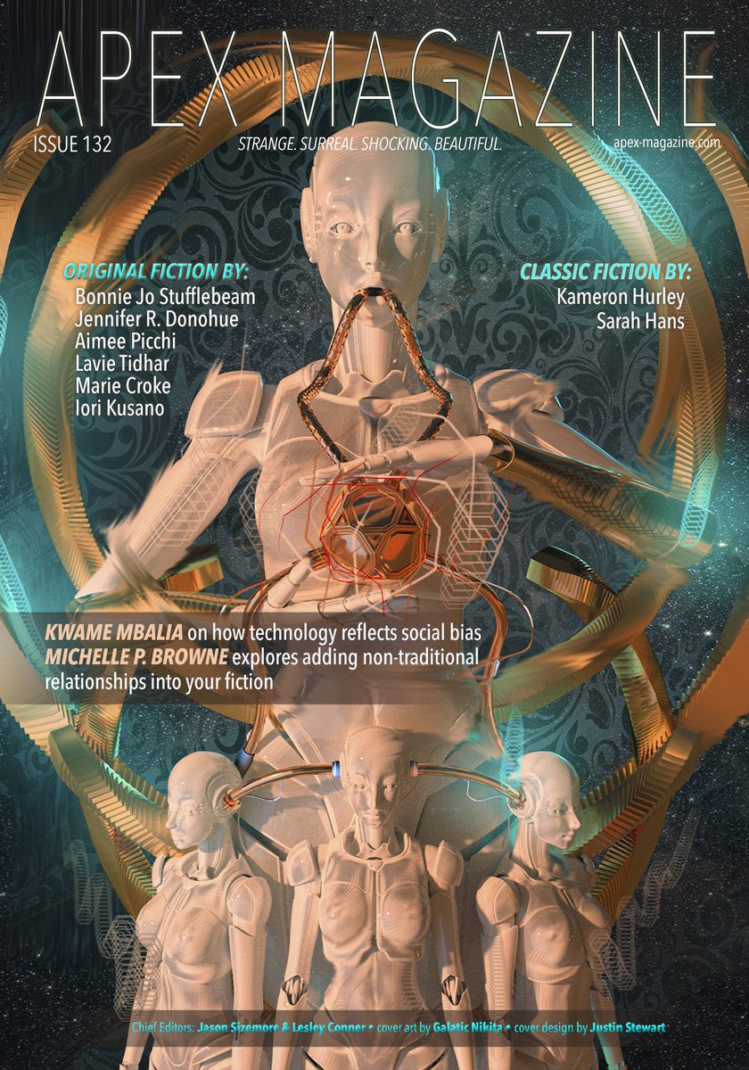 Out Today! Issue 132 with this excellent cover from @GalacticNikita
https://t.co/8igztssNSJ https://t.co/Tk6ughhrJj