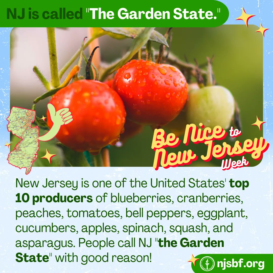 NJStateBarFdn's tweet photo. It’s Be Nice to New Jersey week! Tell an out-of-state friend this NICE fact about NJ!
The Foundation is proud to serve the Garden State. For more information about our free educational resources, visit our website. https://t.co/9YoWv03880
#NJSBF #BeNicetoNewJerseyWeek #NewJersey https://t.co/yRI9NQ3EOO