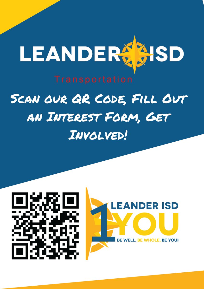 Find out more <a href="/LISDCareers/">Leander ISD HR</a> about opportunities to serve our <a href="/LeanderISD/">Leander ISD</a> students in the transportation department!!  <a href="/jendunn68/">jendunn68@gmail.com</a> <a href="/LISD_BusInfo/">LISD Transportation</a>