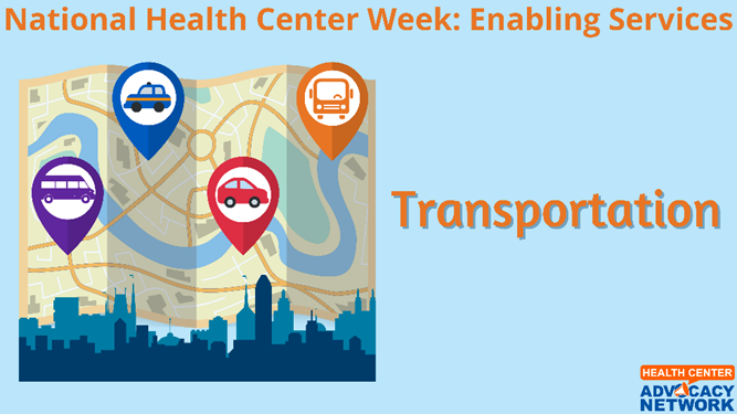HCAdvocacy's tweet photo. Enabling services remove significant barriers to accessing health care. Thousands of patients depend on transportation services to access preventative care, medical specialists, oral health services, and behavioral and mental health appointments. #ValueCHCs #NHCW2022 https://t.co/RFYQlNljrO