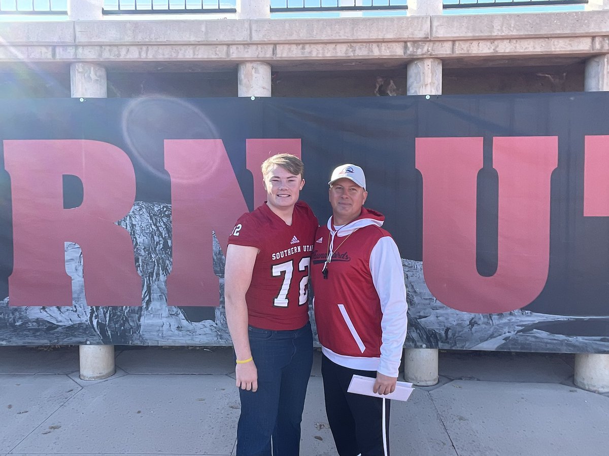 Had an amazing talk with <a href="/delanefitz/">DeLane Fitzgerald</a> , MORE than excited &amp; humbled to receive an offer to play Division 1 Football for Southern Utah University. Super grateful to <a href="/SUUFB_/">Southern Utah Football</a> coaches for investing time in me as an athlete and person. Thanks <a href="/CoachATrain99/">Aaron Fernandez</a> <a href="/CoachHuntSUU/">Ryan Hunt</a> <a href="/coachblairp/">Blair Peterson</a>