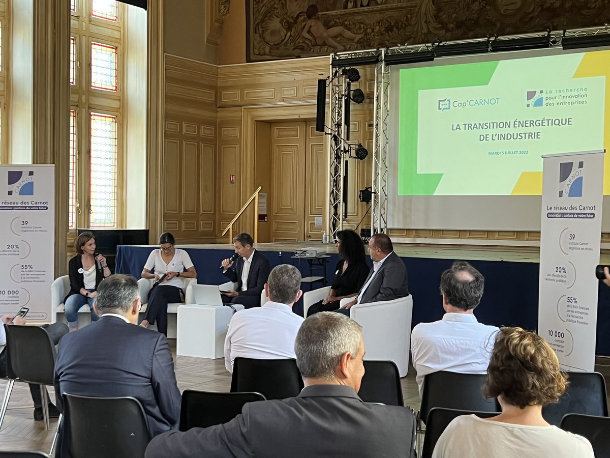 Lancement de la #TableRonde sur le sujet des solutions apportées par la #RetD pour réduire l’impact énergétique des procédés industriels ⚡️