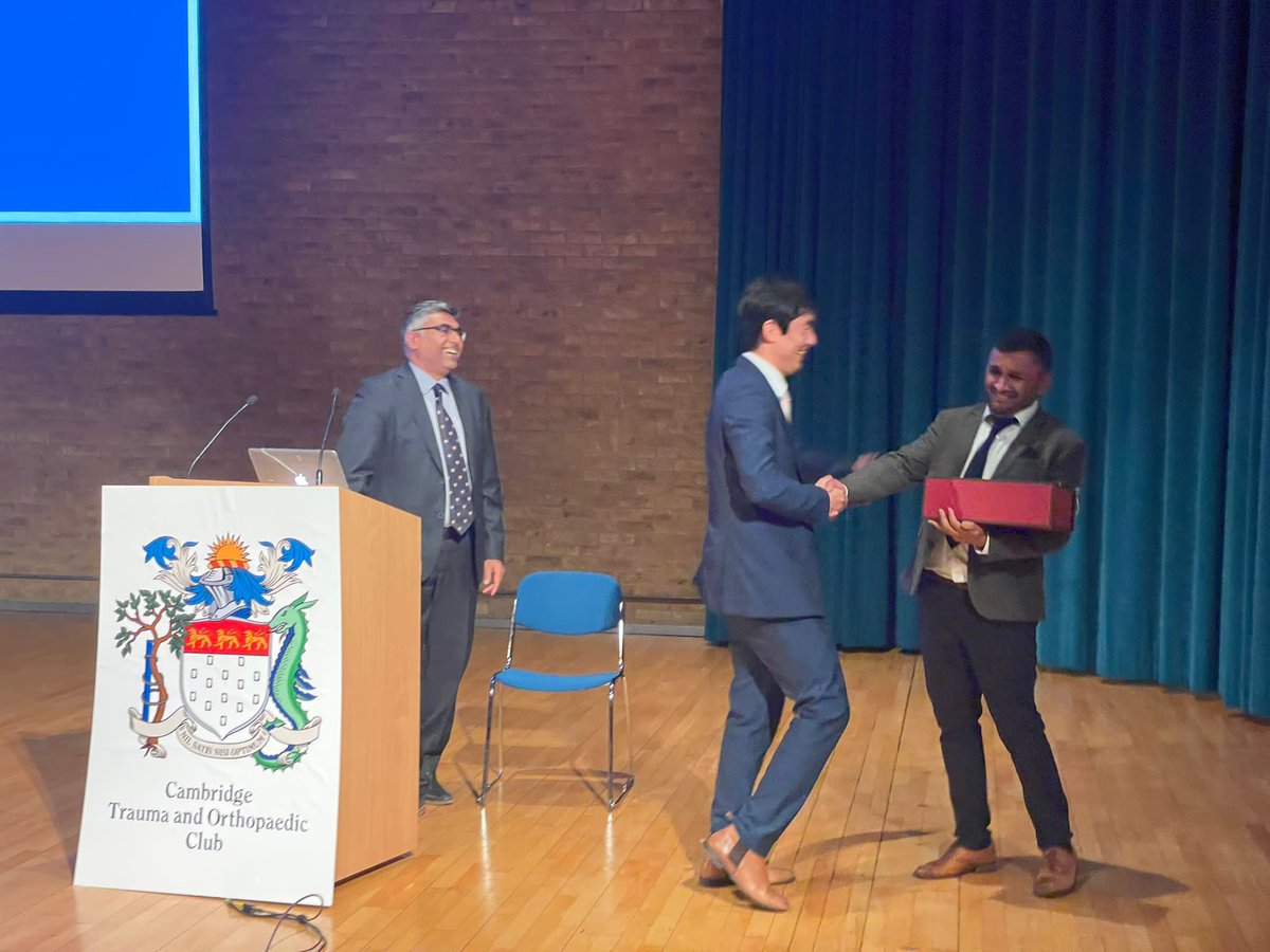 eoeortho's tweet photo. There’s been so much goodness exploding of the deanery in the past week it’s been hard to keep up! So let’s start with @orcapaedics successes at SICOT and CTOC- Congrats on #CBBC and #REDDTHR taking prizes! https://t.co/DEvxTf87gW