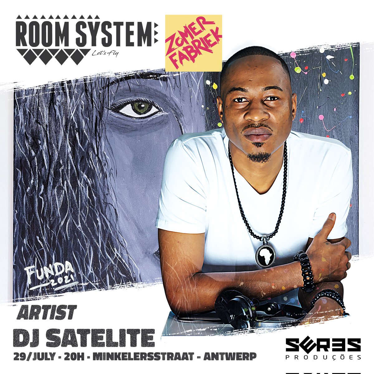 roomsystem's tweet photo. @RoomSystem 29/July at Zomerfabriek - Free entrance,  
LINE UP @djsatelite_ @danykasdj
Alberto Funda (Art Exhibition)

Produce by @seresproducoes X Zomerfabriek

#roomsystembelgium https://t.co/2eU5xCqRFs