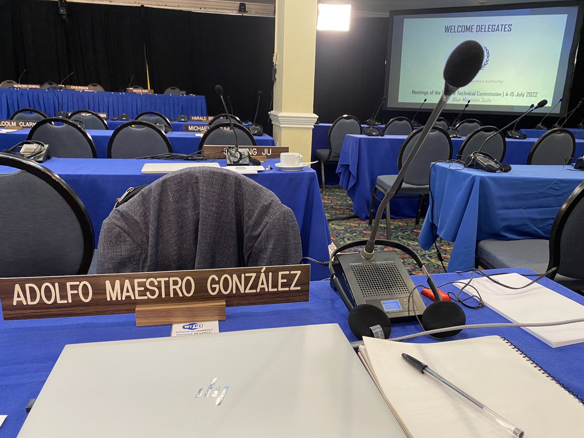 AdolfoMaestro68's tweet photo. I am once again participating in person in the 2nd part of the 27th Meeting of the Legal and Technical Committee @ISBAHQ in Kingston from 4-15 July 2022. We will discuss, among other important topics, the development of Regional Environmental Management Plans #REMPs @IGME1849 https://t.co/YXnl0XmS7x