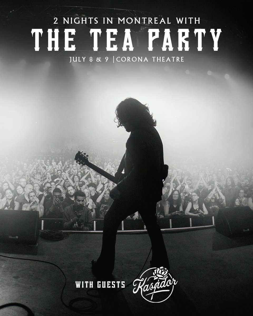 Friends, we're happy to announce we've added @Kasadorband to our two shows in Montreal this weekend. Make sure to grab your tickets now.

Looking forward to seeing you again... teaparty.com/tour  

📷: <a href="/frankieludikar/">Francesca Ludikar</a>