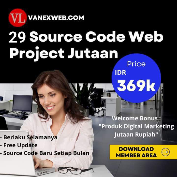 VanexWeb's tweet image. 29 Source Code Project Jutaan

🖥️ Free Update
🥇 Source Code Baru Setiap Bulan
🎞️ Video Dokumentasi
💰 Sekali Daftar Aktif selamanya
💸 Tidak ada biaya langganan bulanan/tahunan

Cek demo 

✅ buka vanex.store
✅ Klik menu projects

#sourcecode #scriptweb #jasaweb