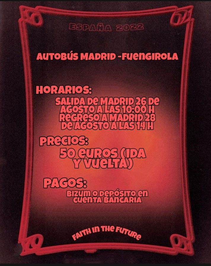 afhfmadrid's tweet photo. ‼️ Aún quedan plazas en el bus2. Son las últimas. Podéis escribirnos al DM si tenéis alguna duda https://t.co/h6HBuS8KKn