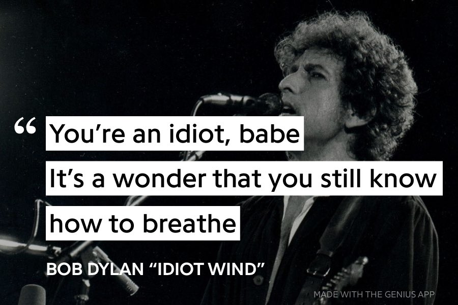 Bob Dylan – Idiot Wind Lyrics