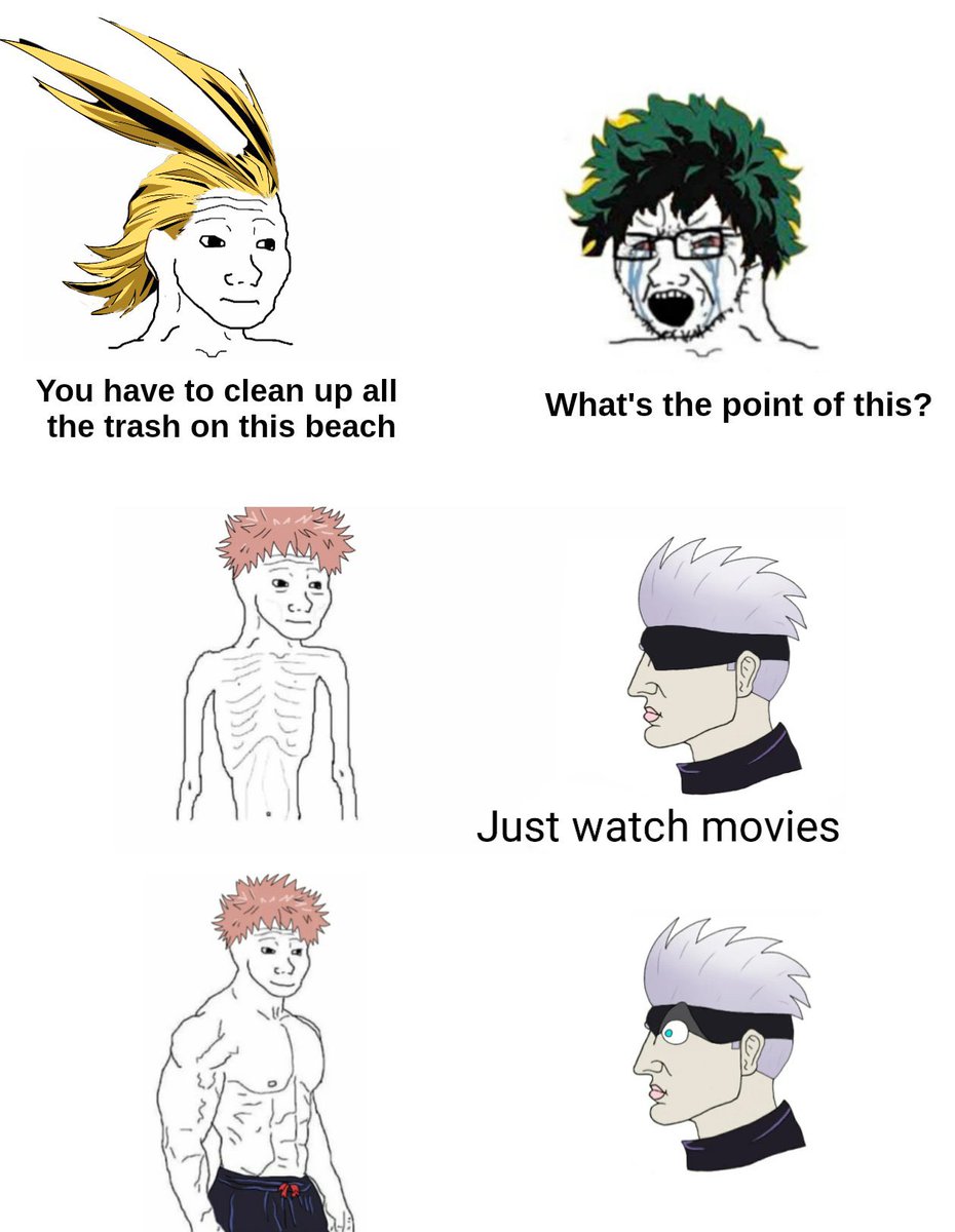 Noodledori1's tweet photo. How different Protagonists train in Anime https://t.co/0pcfyx5LnE