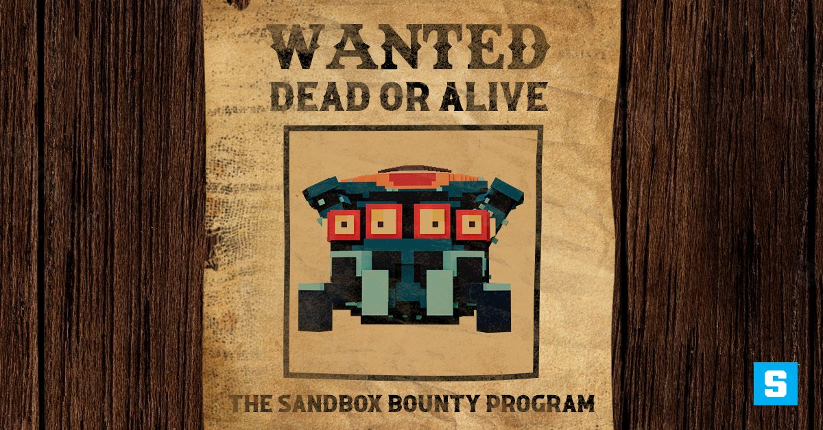 We strive to create a safe and secure #metaverse for all to enjoy!

With that, we need your help...The Sandbox Bug Bounty Program aims to reward those who discover unknown bugs in our ecosystem 🐜

Read here for further information and how to submit 👇
medium.com/sandbox-game/t…