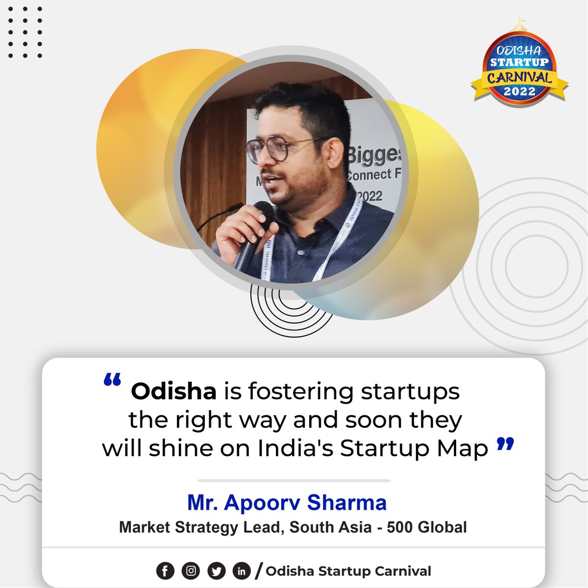 AtalNit's tweet image. A wonderful beginning to the Carnival Evenings at Odisha Startup Carnival with Apoorv Sharma and Sourabh Deorah speaking on Validation of Idea and journey ahead.

@AIMtoInnovate @startupindia @startup_odisha @Omkar_Raii @BadhaiSanjukta @rashmir_sahu @AmitSingalca 
 #OSC2022