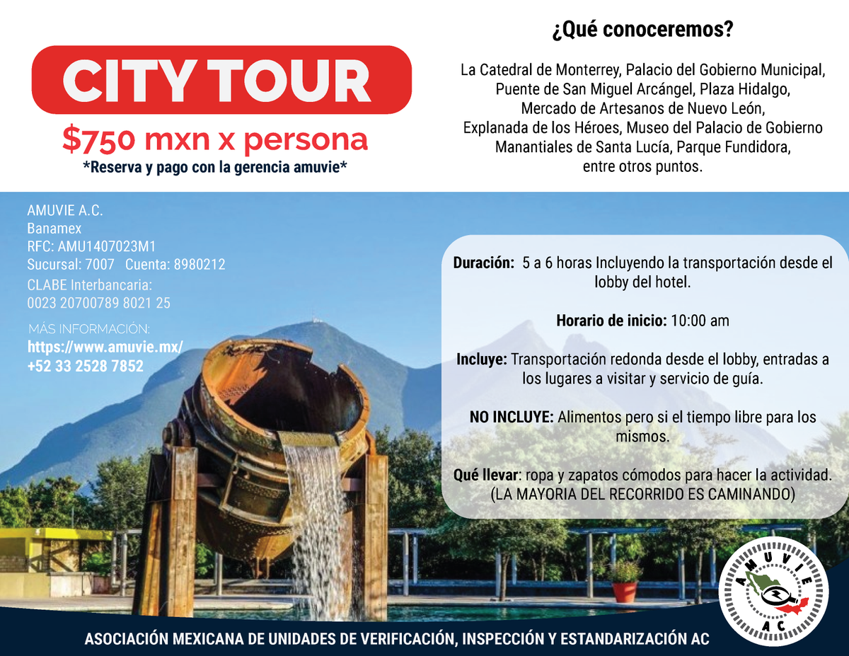 ¡Buen día a todos! Nos complace invitarlos a nuestro Encuentro Nacional de Capacitación AMUVIE 2022.

📍 Hotel Milenium, San Pedro Garza García, Nuevo León.
🗓 5 y 6 de Agosto de 2022
¡No se lo pueden perder!
-
Formulario de registro 👇🏻
forms.gle/ecYLRr2QT9DUwX…