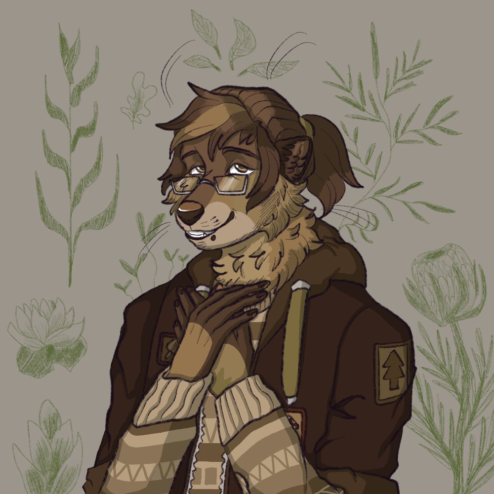 ArtFight attack on <a href="/toothbytes/">aric 🔪</a> and his OC Gabriel! I really have a soft spot for kind and tender intelligent-looking guys and  Gab hit both buttons so it was a pleasure to draw him :3💖💖💖