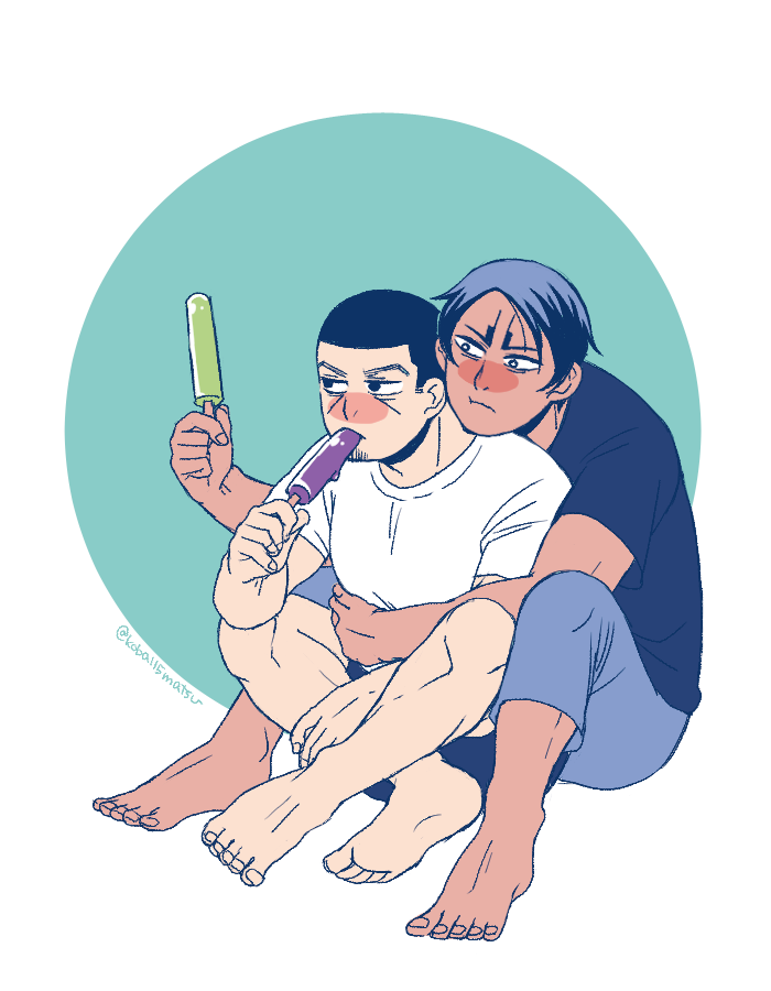 「ちょっと涼しくなった隙を狙ってくっつく鯉月 」|コバヤシのイラスト