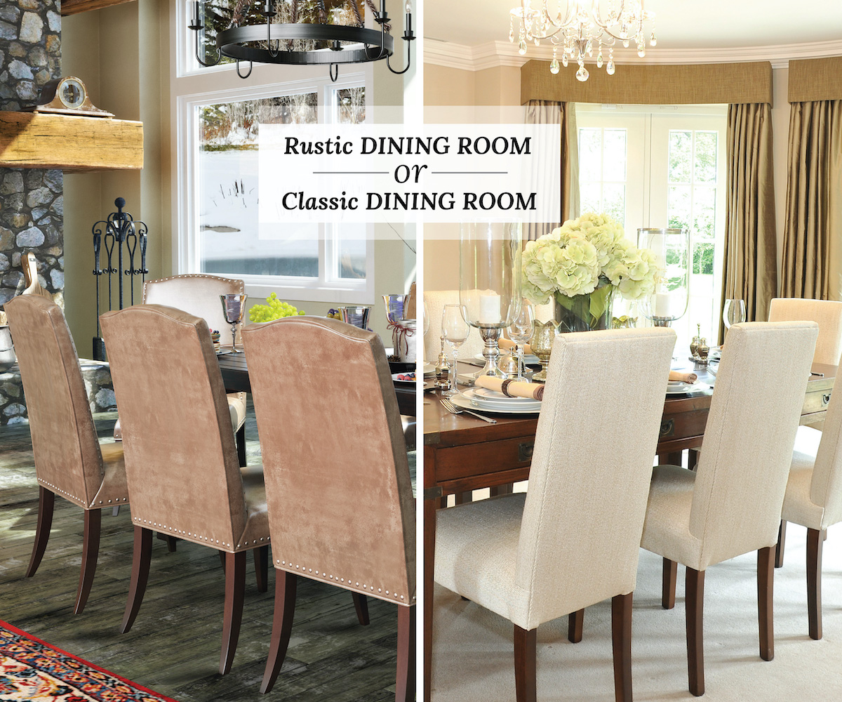 MichelleFoley's tweet image. Which of these dining rooms is more your style: rustic dining room or classic dining room?