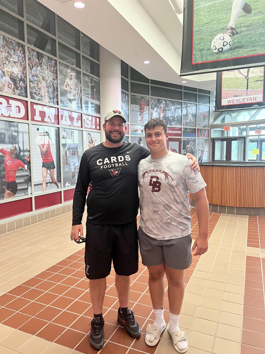 AlstonBroden's tweet photo. After a great camp @Wes_Football and a great conversation with @CoachSheeks and @CoachDiCenzo I’m blessed to have revived an offer from Wesleyan University!!! @CoAcHKeLZZz3 @libbieguy @CoachChevy24 @daniels_tank https://t.co/b78tHwzRfw