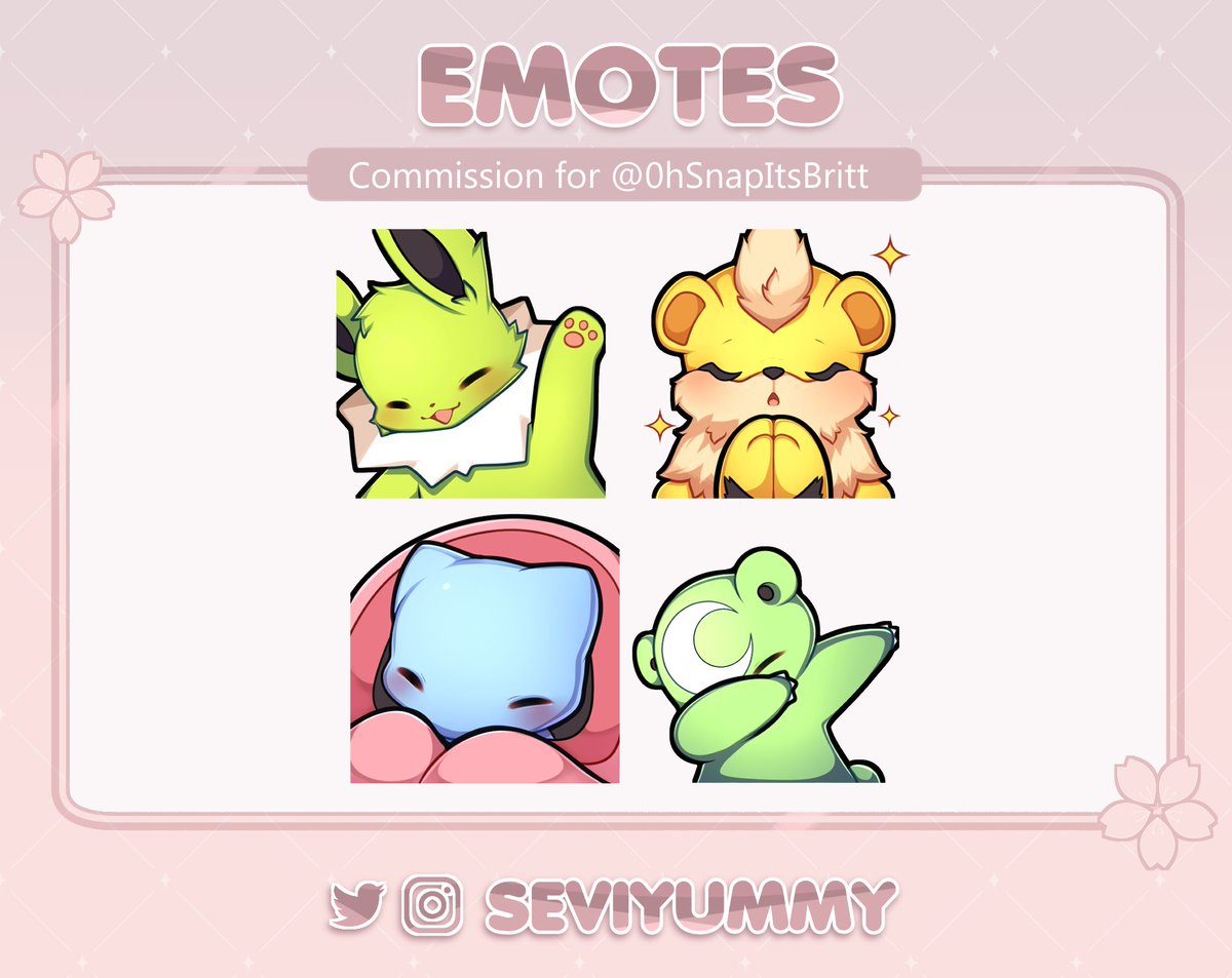 Emotes for @0hSnapItsBritt ✨💖 