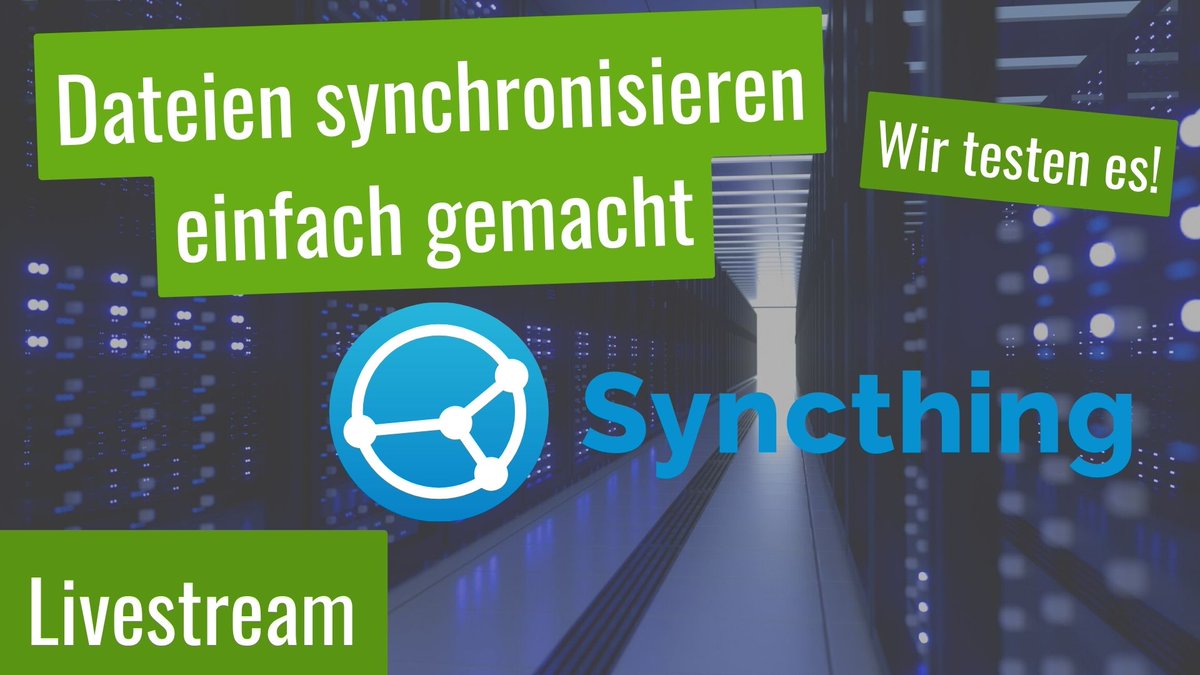 LinuxGuides's tweet image. Heute um 19:30 Uhr live: Syncthing - Dateien zwischen mehreren Instanzen synchronisieren

youtu.be/C85lU-4gtuc
twitch.tv/linuxguides

#Syncthing #Server #FileSync #OpenSource #Linux