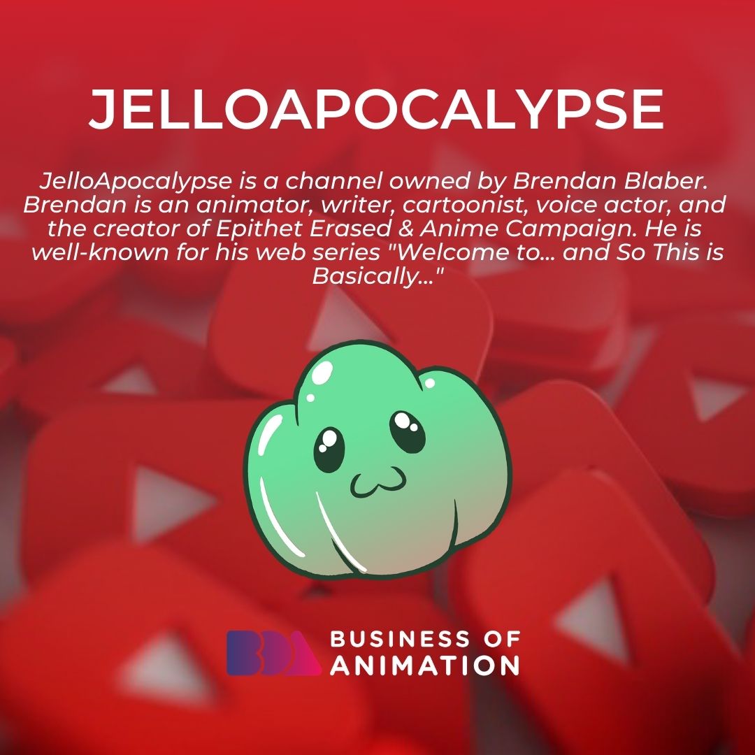 animationbiz's tweet image. 5. ELEMENT ANIMATION
6. LET ME EXPLAIN STUDIOS
7. JELLOAPOCALYPSE
8. CYPHERDEN

#AnimationClass #AnimationBusiness #AnimationBusinessClassGuide #AnimatorsBusinessGuide #AnimationCareerGuide