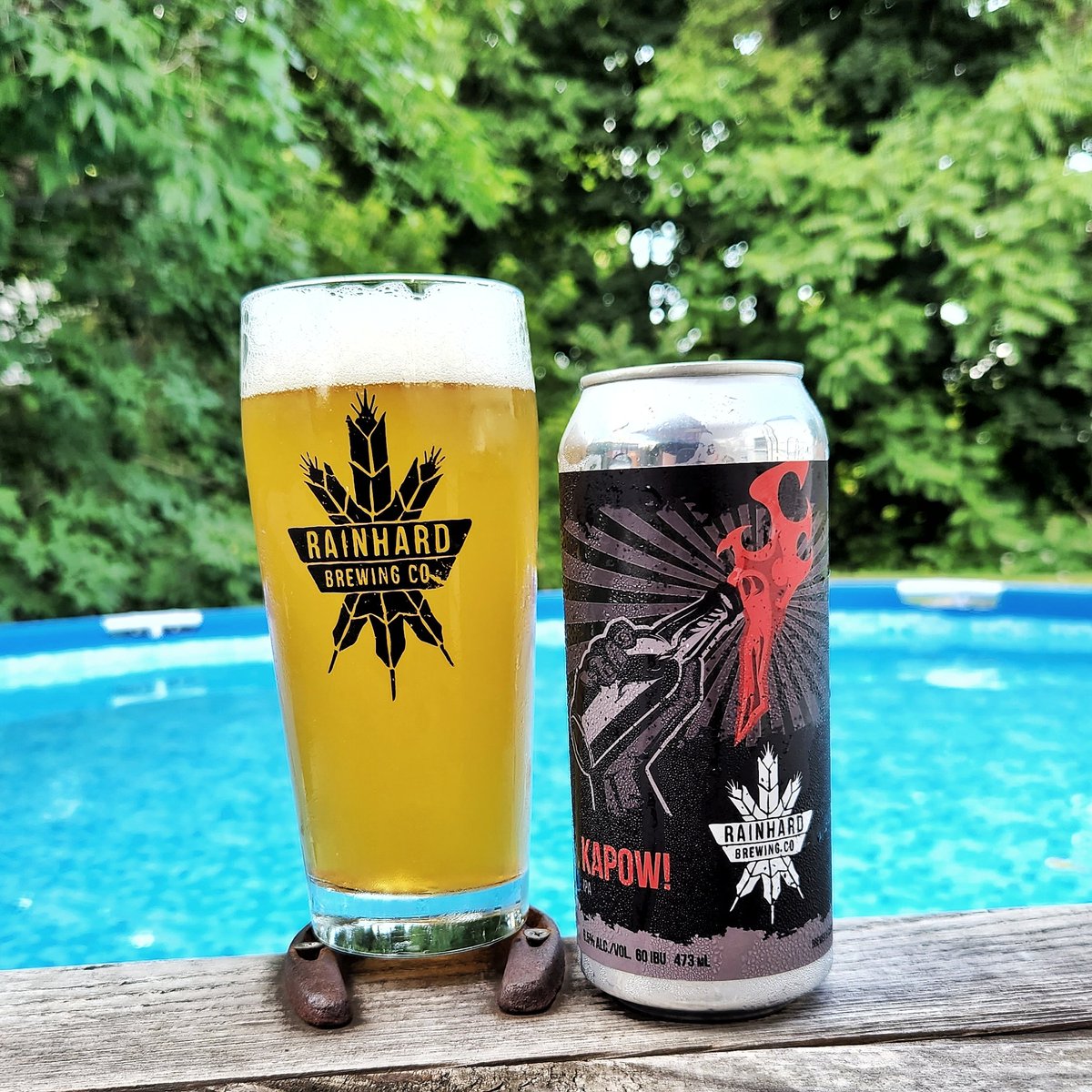 It's been a hot minute since Patio Pints with Polk had <a href="/RainhardBrewing/">Rainhard Brewing Company</a> pouring in The Grotto...
Time to Kapow! that in the bud!
Talking about this fantastic West Coast IPA tight now on the Youtubes: youtu.be/CnqU0IeSw3I
