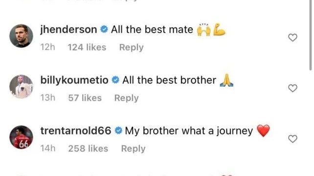 AnfieldEdition's tweet photo. Some messages from Liverpool's players after Ben Woodburn joined Preston.

The friendship he has with Trent 🥺❤️ https://t.co/lf0v2r204r