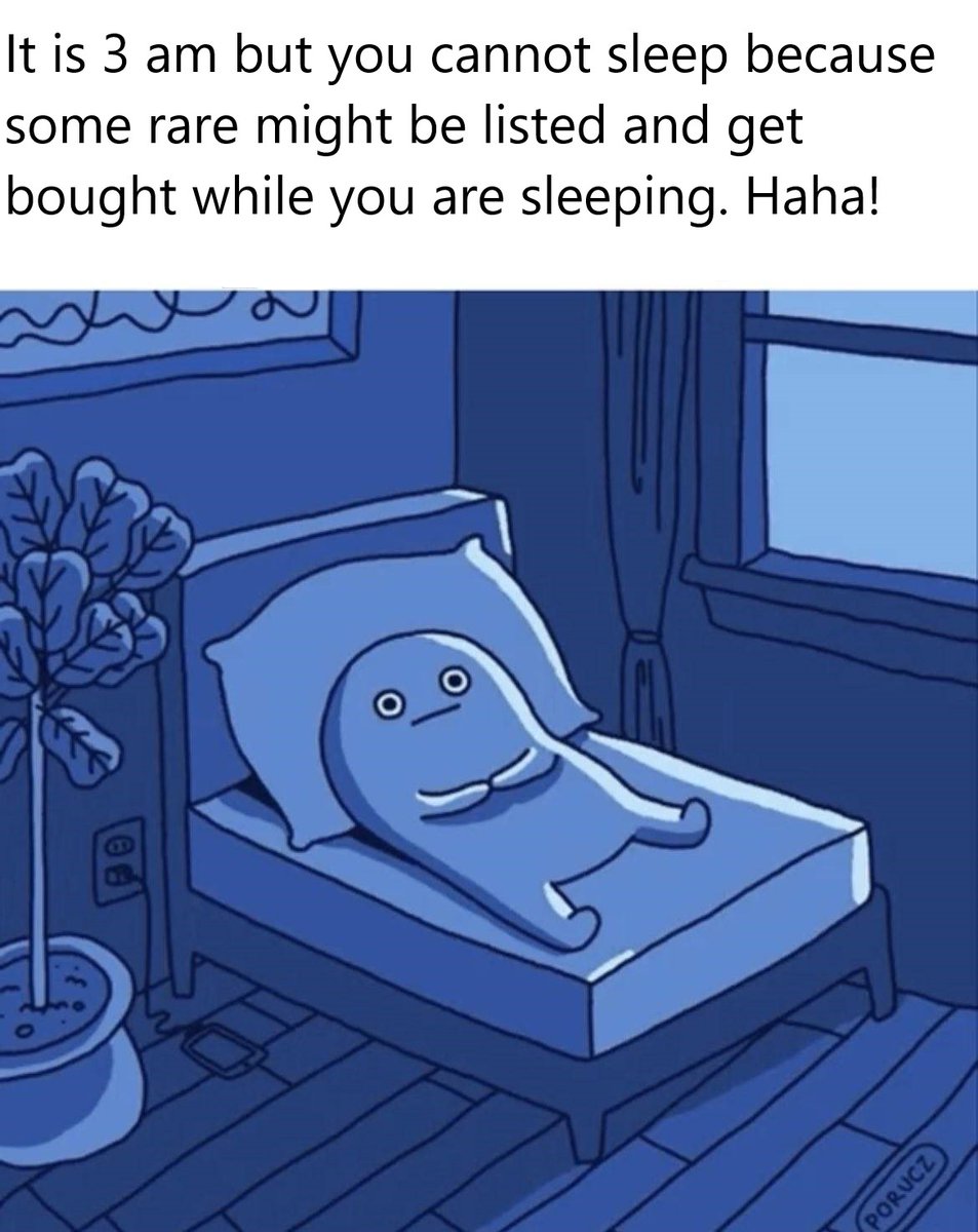 Gondebeau_'s tweet photo. Ohhhhhh! I know this pain too well. Who among you, guys, can relate?

Sometimes, late at night, I grab a couple rare ones but I cannot close my eyes.

Because I am pretty sure some cheap iceman or golden BOB will be listed and bought instantly.

#NFTs #Ethereum https://t.co/P4FWuiXBu7