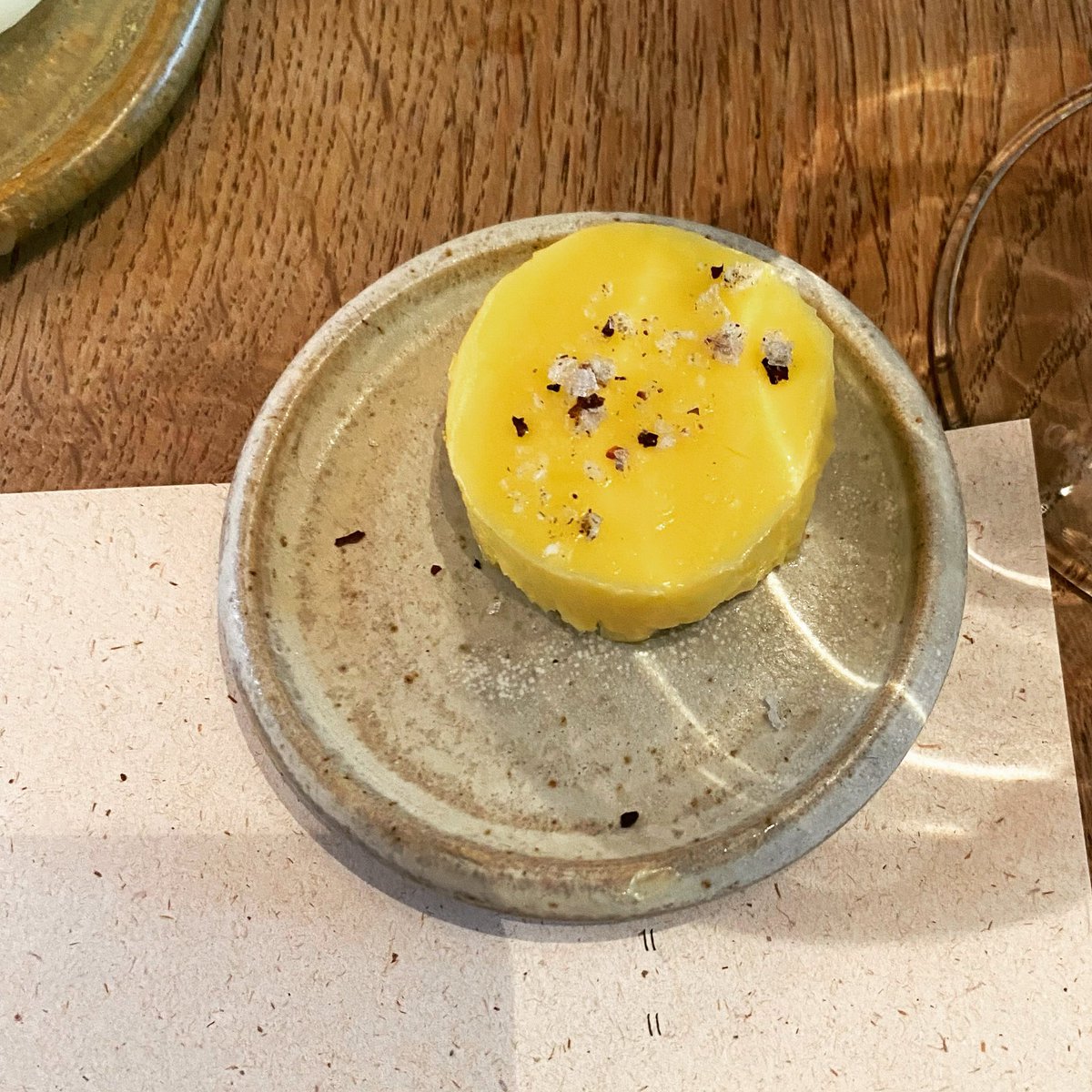 hmricks74's tweet image. Friends in faraway places eating amazing meals. One of the best images they sent me from this lovely restaurant? The. Butter. 
Simple, salty, &amp;amp; dreamy…IYKYK 
Also shared were images of beautiful breaded squash flowers &amp;amp; salads &amp;amp; cakes…but, really, I just want this butter. 😆