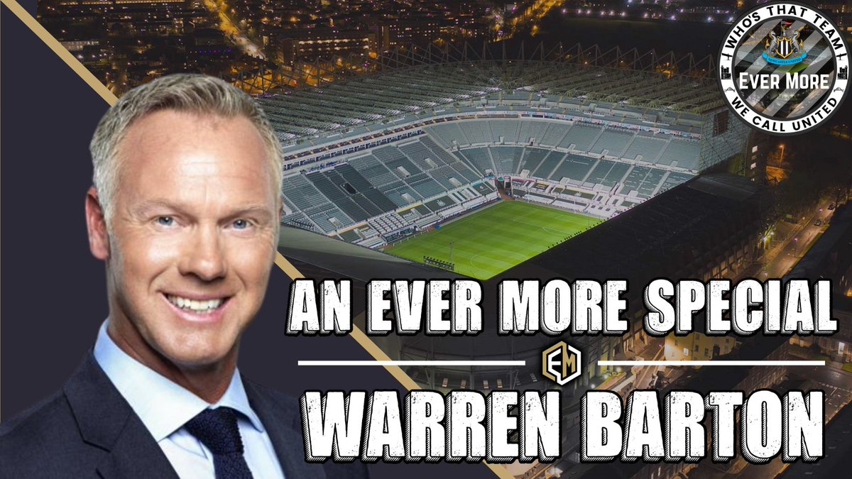 Ever More NUFC ⚫️⚪️ (@evermore_nufc) on Twitter photo 🚨Going LIVE at 6.30pm🚨
Chris & Adam chat to the one & only <a href="/warrenbarton2/">Warren Barton</a> about his time at Newcastle, what's happening now, transfers & the future.
Come and join us chatting to a legend.
#NUFC #NUFCFans 🚨Going LIVE at 6.30pm🚨
Chris & Adam chat to the one & only <a href="/warrenbarton2/">Warren Barton</a> about his time at Newcastle, what's happening now, transfers & the future.
Come and join us chatting to a legend.
#NUFC #NUFCFans
