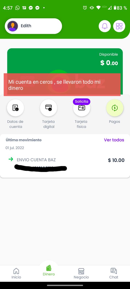 MeredithFloresC's tweet image. Anexo fotografías de los movimientos que tengo a ver si se les hace conocido, xq estoy segura que no soy la única.