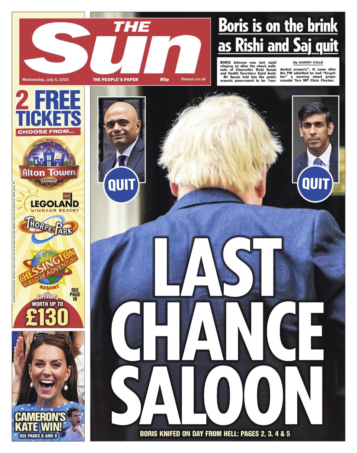 The Sun on Twitter "On tomorrow's front page Boris clings to power as
