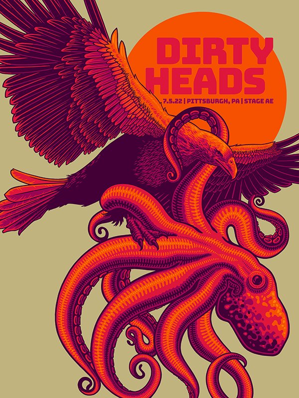John Vogl (@notjohnvogl) on Twitter photo Here's my poster for tonight's <a href="/dirtyheads/">Dirty Heads</a> show in Pittsburgh, nab one tonight if you can! I'll have some copies available later this week, sign up for my mailing list to get the release info first. There will be some foils too... Here's my poster for tonight's <a href="/dirtyheads/">Dirty Heads</a> show in Pittsburgh, nab one tonight if you can! I'll have some copies available later this week, sign up for my mailing list to get the release info first. There will be some foils too...